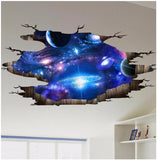 Weird 3D Outer Space Wall Sticker