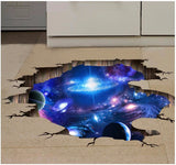 Weird 3D Outer Space Wall Sticker