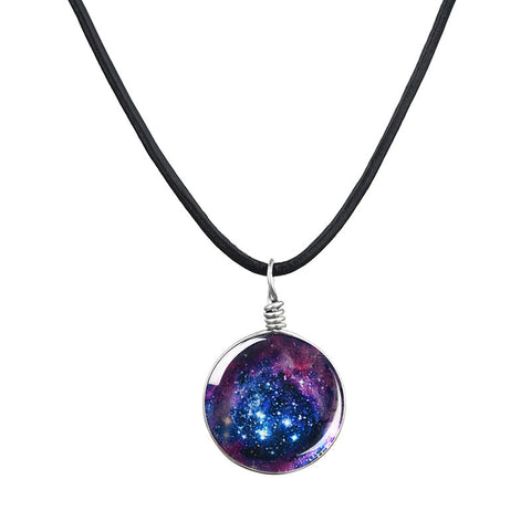 Universe Leather Chain Necklace