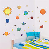 Solar System Wall Stickers for Kids Rooms